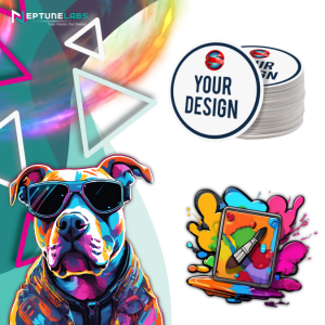 Round License Disk Stickers 90mm x 90mm
